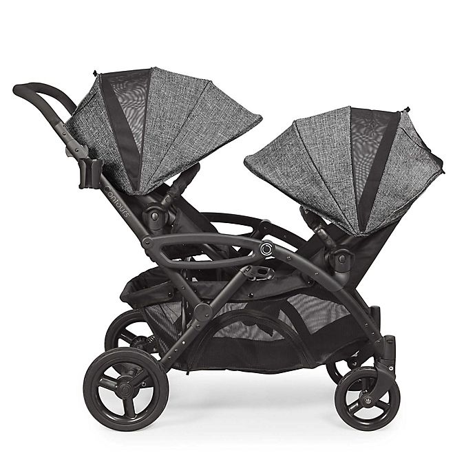 options elite double stroller Contours ZT018-GRA Options Elite Tandem Stroller Graphite New
