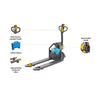 Tory Carrier EPJ33W-LI-21-BL Full Electric Lithium Battery Pallet Jack 3300 lbs. 45" x 21" Fork New