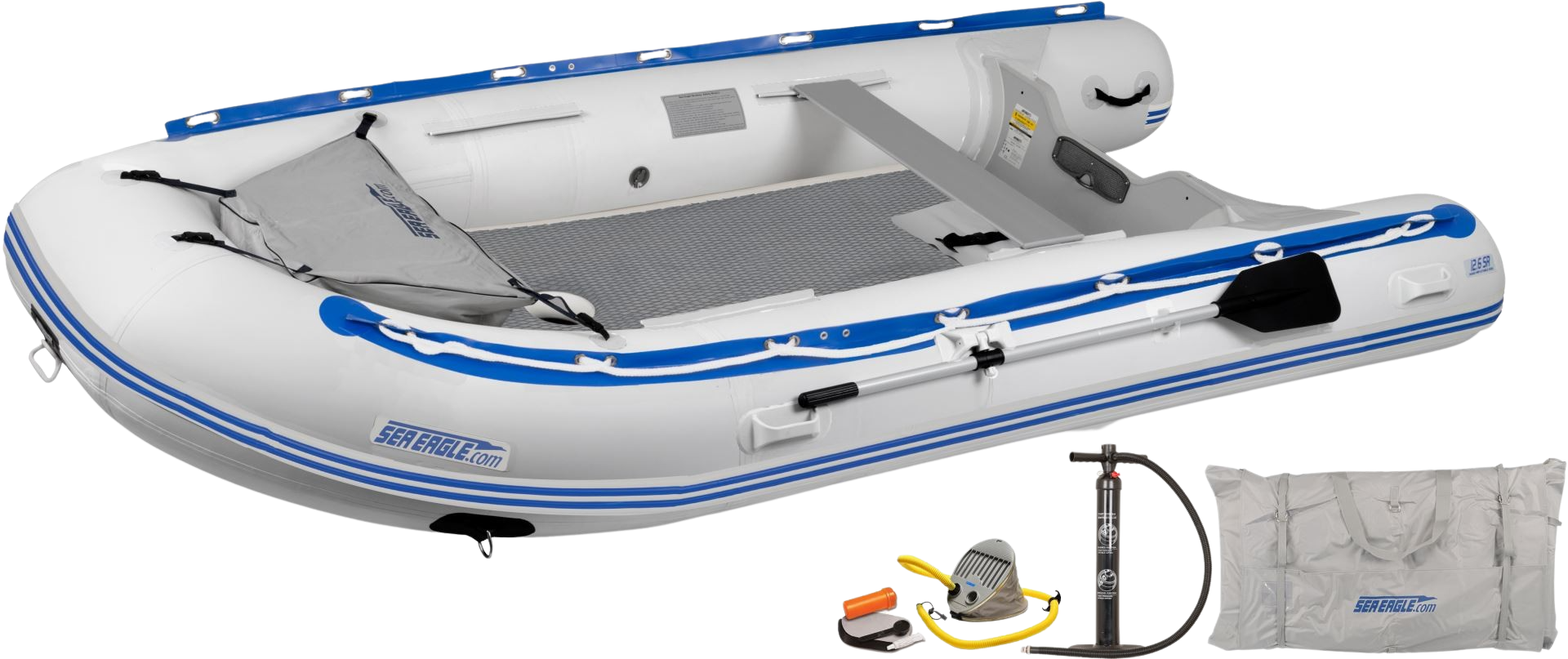 Sea Eagle 126SRDK_D 12'6" Sport Runabout Inflatable Boat Drop Stitch Deluxe Package New