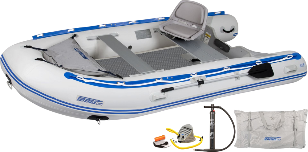 Sea Eagle 126SRK_DSSW 12'6" Sport Runabout Inflatable Boat Drop Stitch Swivel Seat Package New