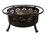 Pleasant Hearth Sunderland Deep Bowl 36 in. x 23 in. Square Steel Wood Fire Pit in Bronze New
