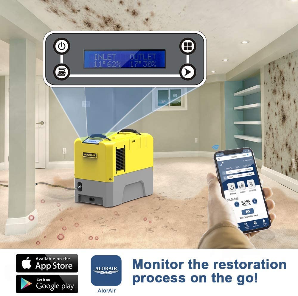 AlorAir Storm LGR Extreme Commercial Restoration Dehumidifier 85 PPD with WiFi App New