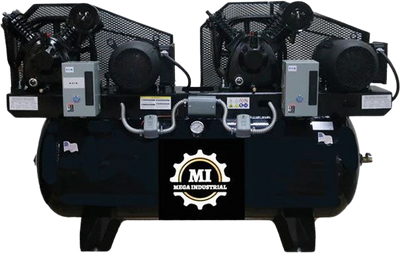 Mega Compressor MP-75120DP3BA Air Compressor 120 Gallon 7.5 HP 208-230V 3-Phase Electric Start New