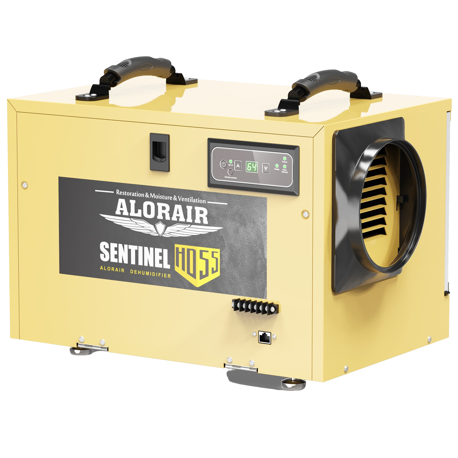 AlorAir Sentinel HD55 Gold Basement/Crawlspace Commercial Dehumidifier Removal 120 PPD with Drain Hose, Auto Defrost, And Memory Restart New