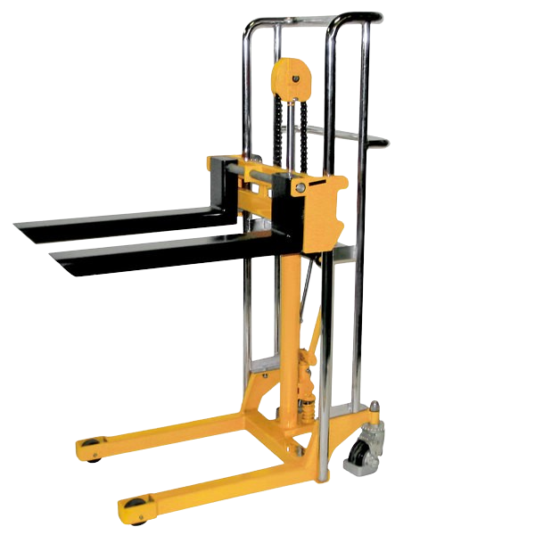 Wesco 272941 880 lb. Hydraulic Value Fork Lift with 25 1/2" Forks and 59" Lift Height New