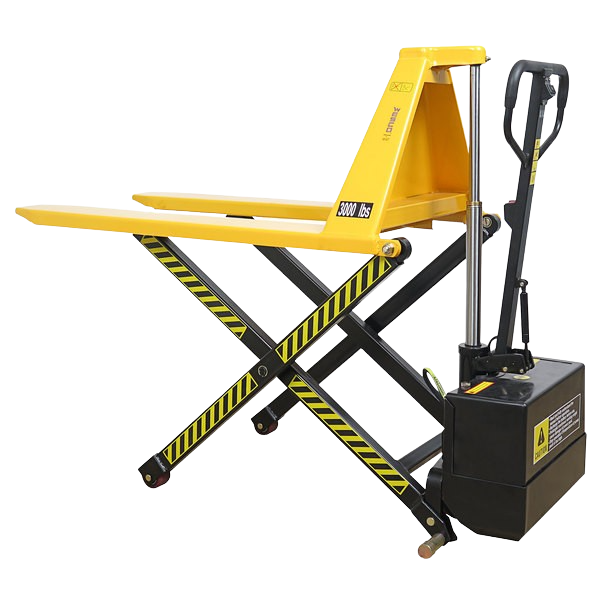 Wesco 272939 Telescoping Electric High Lift Pallet Truck  21" Forks 3000 lb. Capacity New