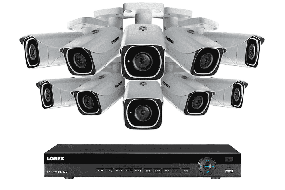 Lorex 4KHDIP1610 16 Camera 10 Channel Indoor/Outdoor 4K Ultra HD IP Security Surveillance System New