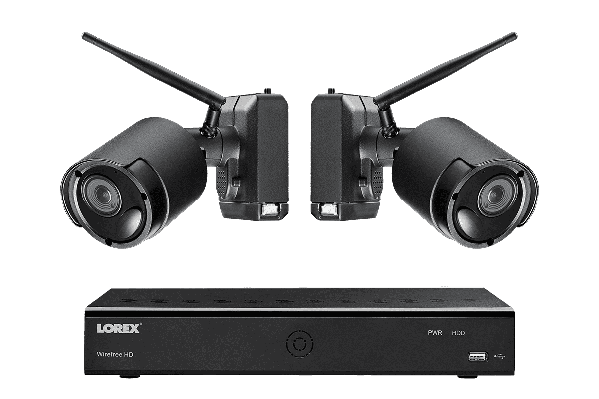 Lorex LWF2080B-62 Wire Free Battery Two-Way Audio 2 Camera 6 Channel Indoor/Outdoor Security Surveillance System New