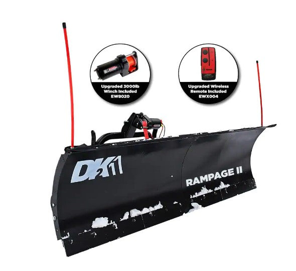 DK2 RAMP8219 Rampage II 82 x 19 in. Snow Plow for Trucks and SUV New