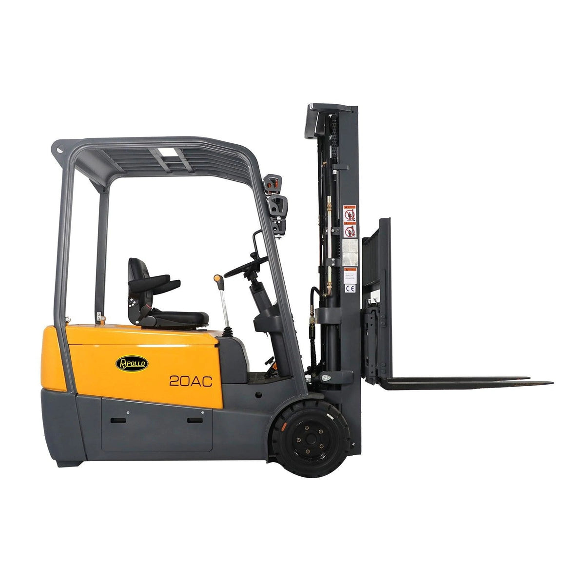 Apollolift 3 Wheel Lithium-Ion Battery Forklift 220" Lift 4400 lbs. Capacity Heat Film Optional New
