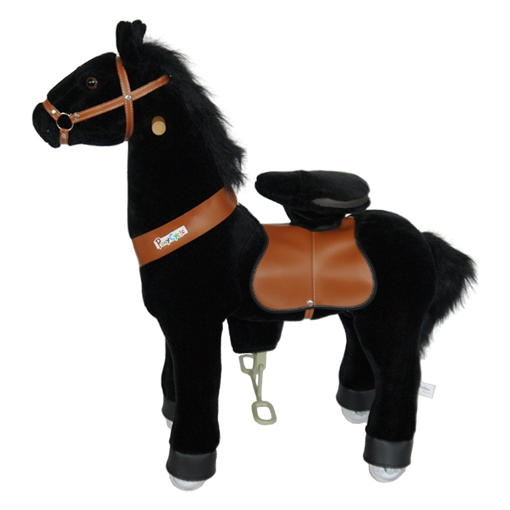 PonyCycle x Vroom Rider VR-N3183 Ride-on Black Horse For for 3-5 Year Olds New