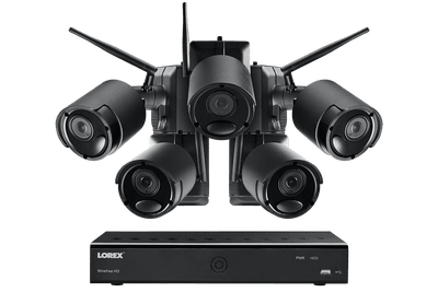 Lorex LWF2080B-65 Wire Free Battery Two-Way Audio 5 Camera 6 Channel Indoor/Outdoor Security Surveillance System New