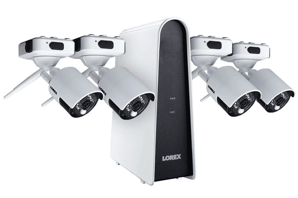 Lorex LHB80616GC4W Wire Free Battery Powered 4 Camera 6 Channel Indoor/Outdoor Security Surveillance System New