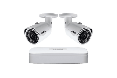 Lorex LNR84W 2 Camera 4 Channel Weatherproof HD 1080p 4K NVR Surveillance Security System New