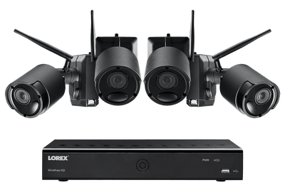 Lorex LWF2080B-64 Wire Free Battery Two-Way Audio 4 Camera 6 Channel Indoor/Outdoor Security Surveillance System New