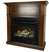 Pleasant Hearth 27,500 BTU 42 in. Convertible Ventless Propane Gas Fireplace in Cherry New