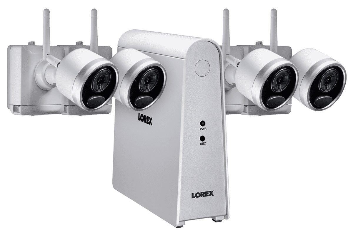 Lorex LWF1080W-64 Wire Free Battery Powered 4 Camera 6 Channel Indoor/Outdoor Security Surveillance System New
