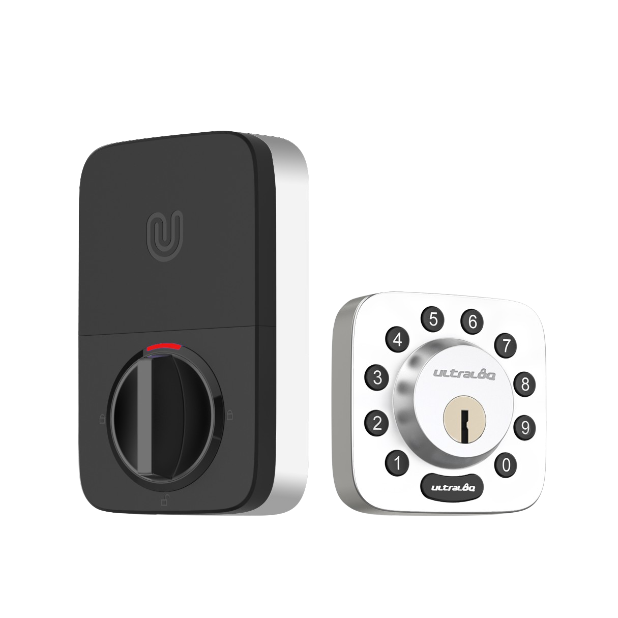 U-Tec U-BOLT 5-in-1 Bluetooth Enabled and Keypad Smart Deadbolt Door Lock in Satin Nickel New