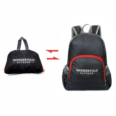 WonderFold Baby WBBLACK Foldable Backpack Black New
