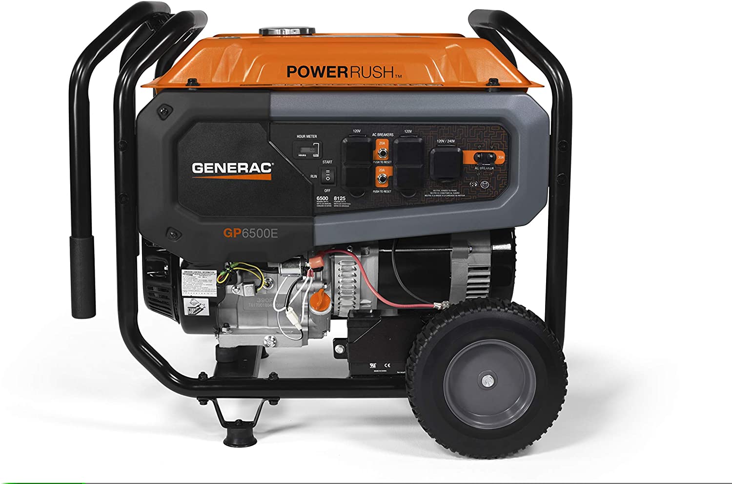 Generac GP6500E 6500W/8125W Electric Start Gas Generator New