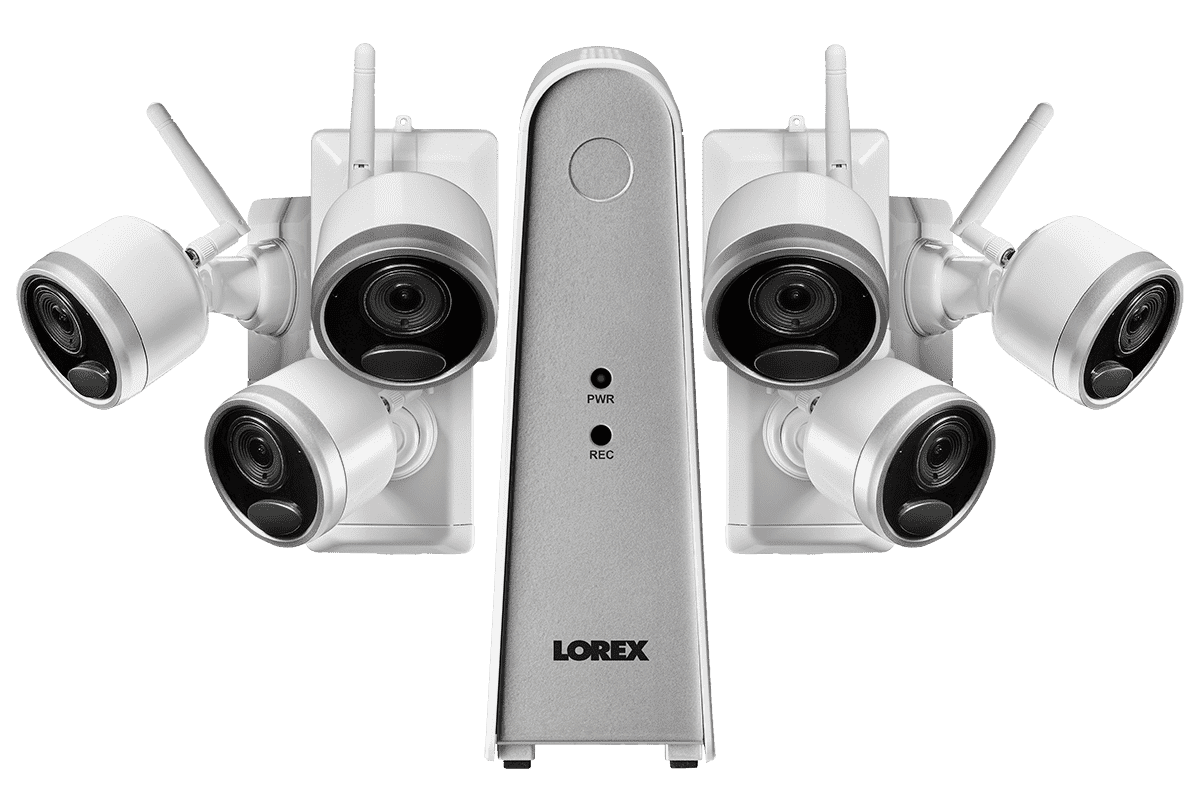Lorex LWF1080W-66 Wire Free Battery Powered 6 Camera 6 Channel Indoor/Outdoor Security Surveillance System New
