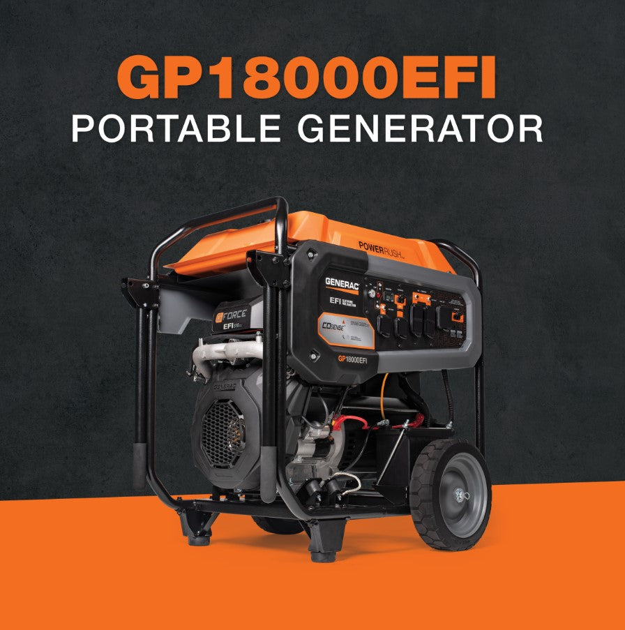 Generac GP18000EFI 18000W/22500W Low THD Gas Generator Electric Start New