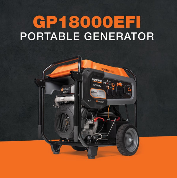 Generac GP18000EFI 18000W/22500W Low THD Gas Generator Electric Start
