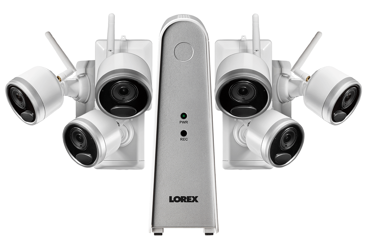 Lorex LWF2080W-66 Wire Free Battery Two-Way Audio 6 Camera 6 Channel Indoor/Outdoor Security Surveillance Open Box