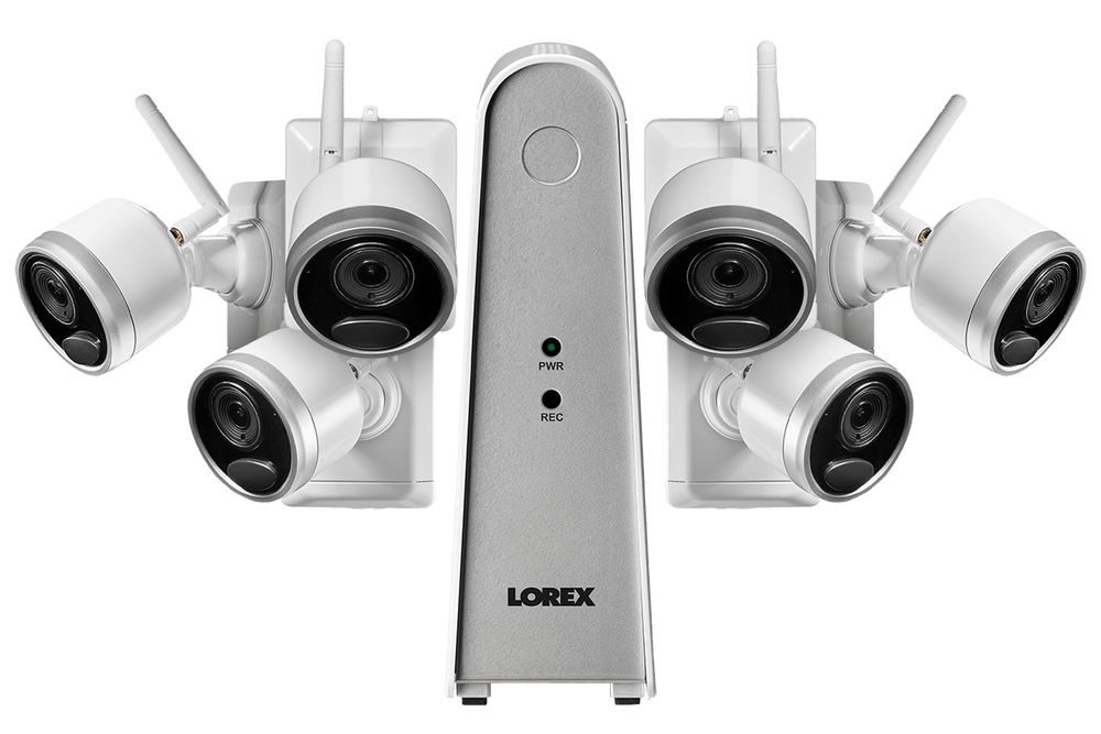 Lorex LWF2080W-66 Wire Free Battery Two-Way Audio 6 Camera 6 Channel Indoor/Outdoor Security Surveillance Open Box