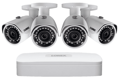 Lorex HDIP44D 4 Camera 4 Channel NVR 4K IP Indoor/Outdoor Surveillance Security System New