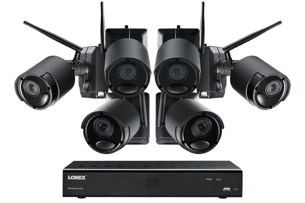 Lorex LWF2080BG2-66 Wire Free Battery Two-Way Audio 6 Camera 6 Channel Indoor/Outdoor Security Surveillance System New