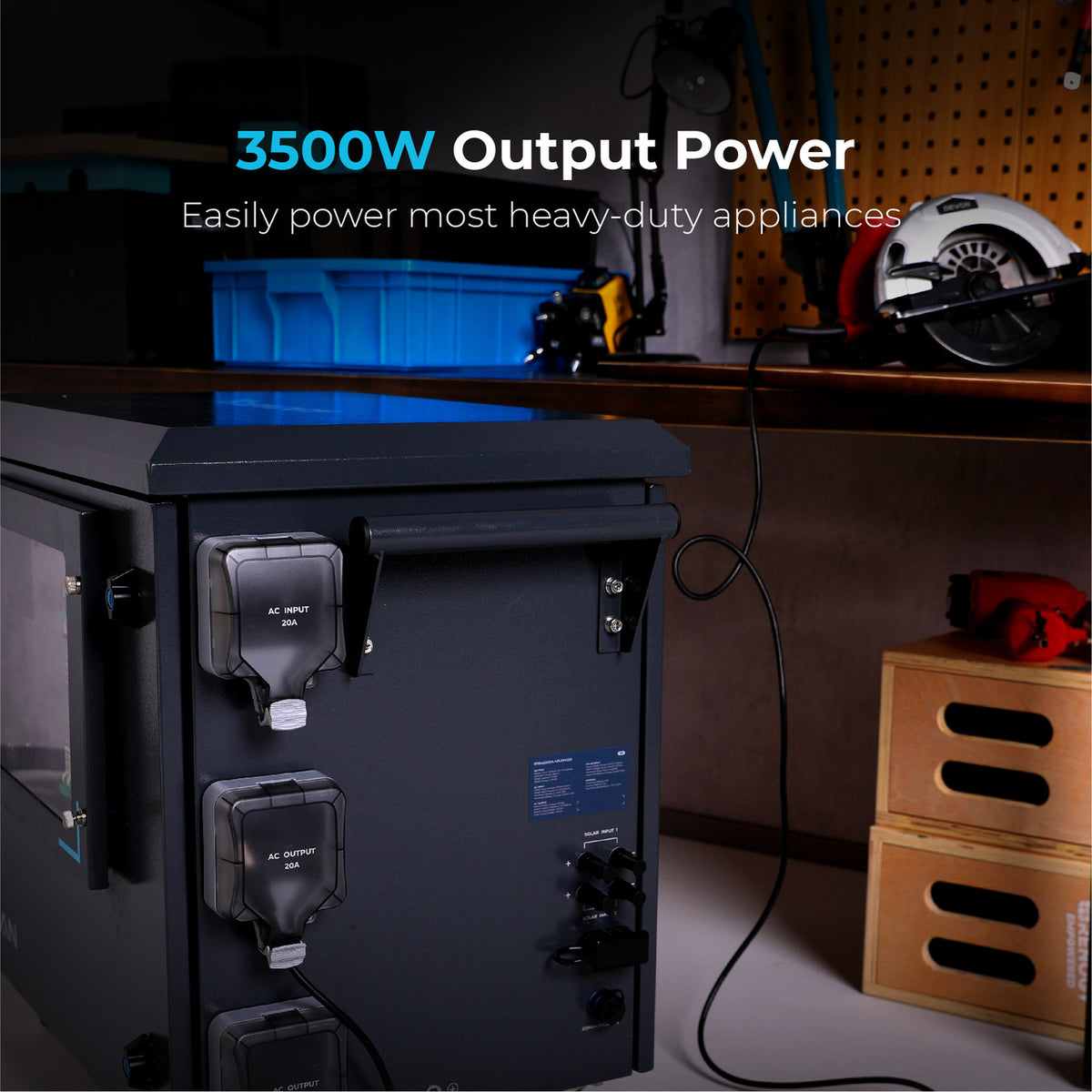 Renogy Lycan 5000 4800Wh 3500W Power Box Solar Generator Power Station New
