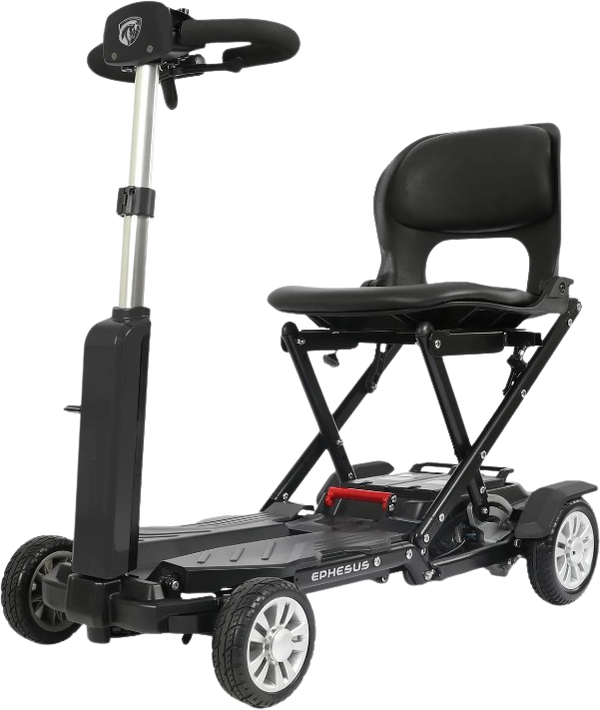 Ephesus S6 Mobility Scooter Auto Folding 4 Wheel 15.5 Mile Long Range