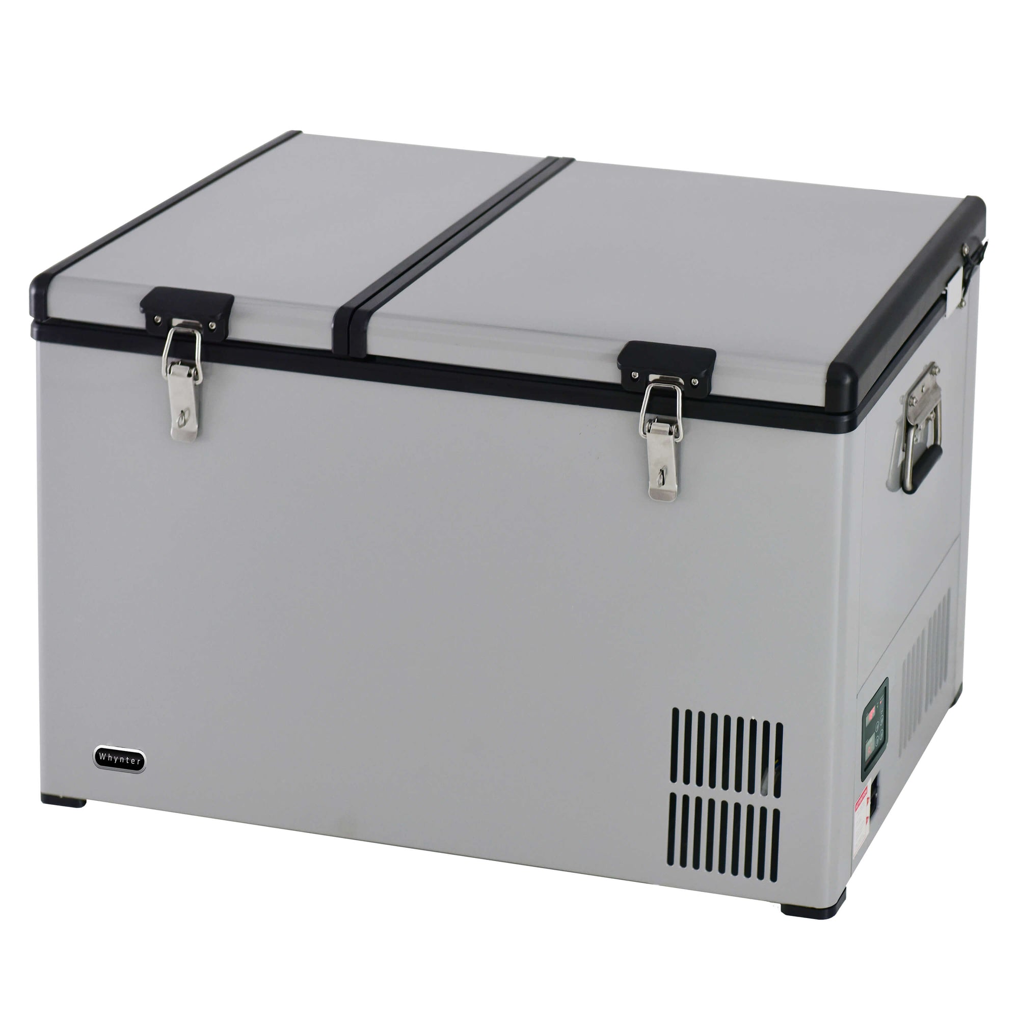 Whynter FM-901DZ 90 Quart 3.0 cu. ft. Dual Zone Portable Fridge/Freezer in Gray New