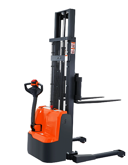 Tory Carrier ESS22RE-19-98 Full Electric Walkie Pallet Stacker with Adjustable Legs 2200 lbs. Capacity 98" Lifting Height New