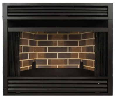 Pleasant Hearth Universal Circulating Zero Clearance 32 in. Ventless Dual Fuel Fireplace Insert New