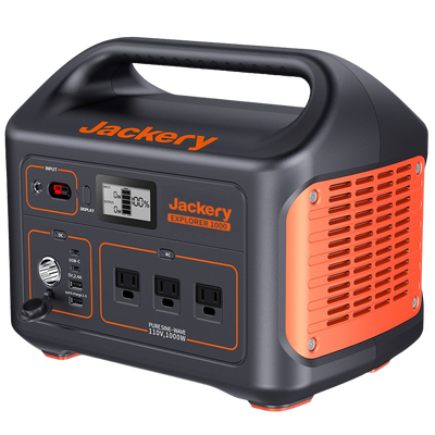 Jackery Explorer 1000 1000Wh Portable Power Station Lithium-ion Battery Solar Generator With AC Outlet New