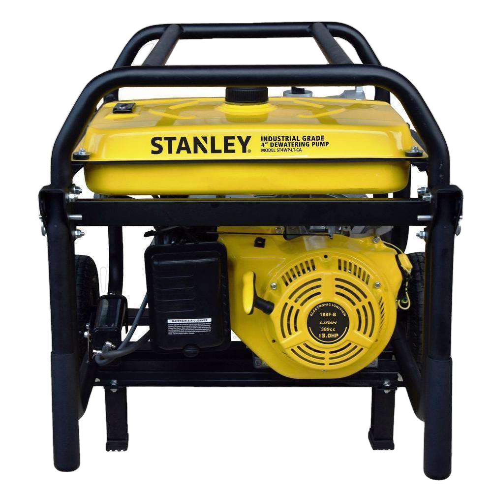 Stanley ST4WPLT-CA 13 HP 4 in. Suction Non-Submersible Displacement Water Pump Open Box (Never Used)