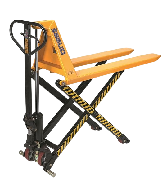 Wesco 272755 Telescoping Manual High Lift Pallet Truck  21" Forks 2200 lb. Capacity New
