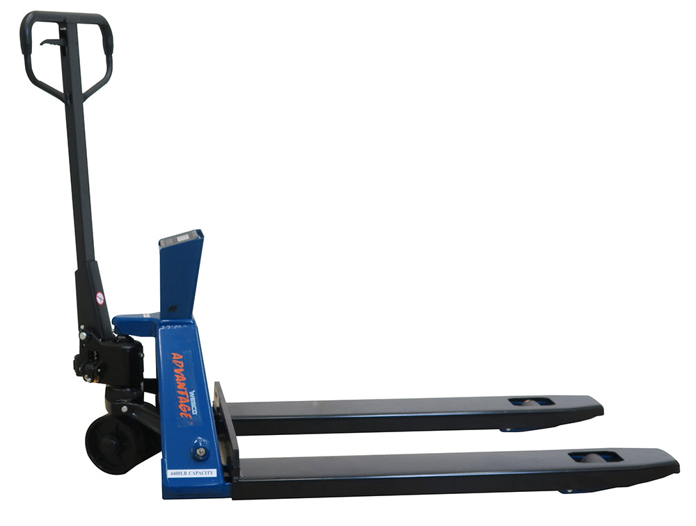 Wesco 274720 Advantage Pro Max Battery Powered Scale Pallet Truck with 27" x 45" Forks and 4400 lb. Capacity New