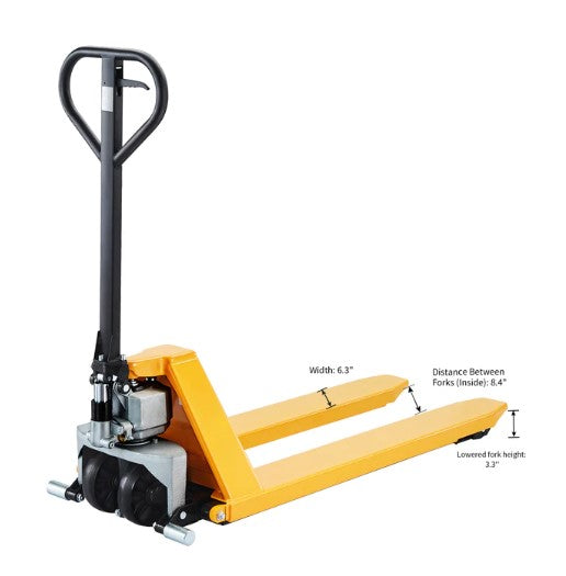 Apollolift A-1014 Fork Lift Pallet Jack 2200 lbs. 45" x 21" Fork 3.3'' lowered 31.5'' Raised New