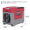 AlorAir LGR 850X Smart Wifi Basement/Garages Dehumidifier 85 Pints 180 PPD 2300 Sq. Ft. with Condensate Pump Red New