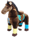 PonyCycle Vroom Rider X K Series VR-K45 Ride-On Dark Brown Horse Large New