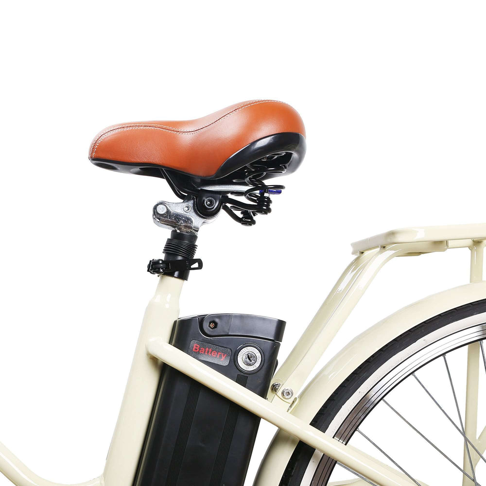 nakto 26 city electric bicycle 250W Classic 2 Step-Thru Cruiser Bike The electric bike has front and rear brakes and a six Nakto Camel The Electric Bike