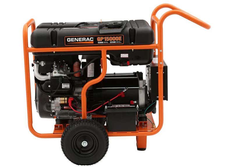 Generac GP15000E 15000W/22500W Gas Generator Electric Start Scratch & Dent