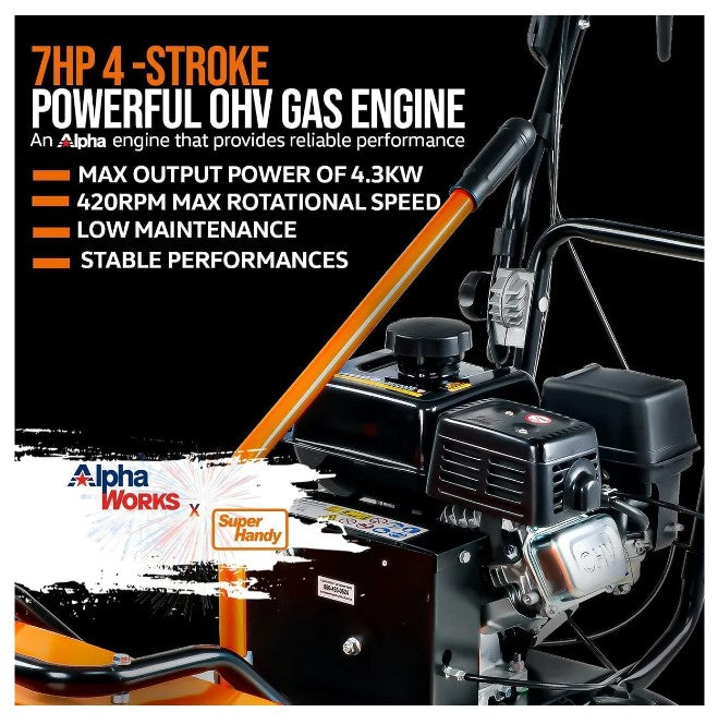 Super Handy GUT097 7HP Gas Engine 23.5" Power Sweeper New