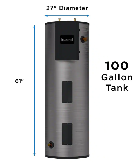 Ariston ARIEC100C3W135 100 Gallon 13,500 Watt Electric Water Heater New