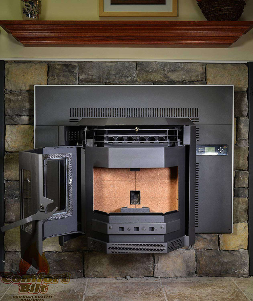 Hopper Inserts ComfortBilt HP22I 2,800 sq. ft. Pellet Stove Fireplace Insert 47 lb Ho ...