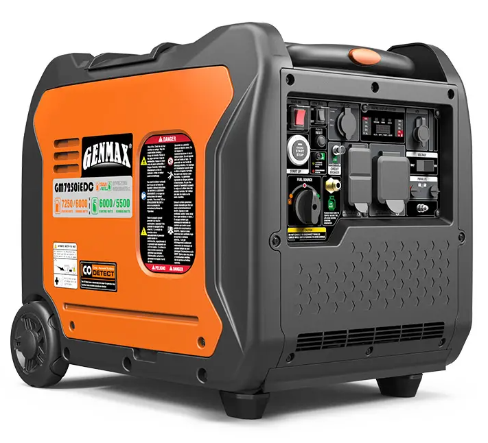 GENMAX GM7250iEDC 6000W/7250W 50 Amp Remote Start Dual Fuel Inverter Generator Parallel Ready New