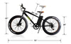 NAKTO 26 inch 300W 15.5 MPH Cruiser Electric Bicycle 5 Speed E-Bike 36V Lithium Battery New